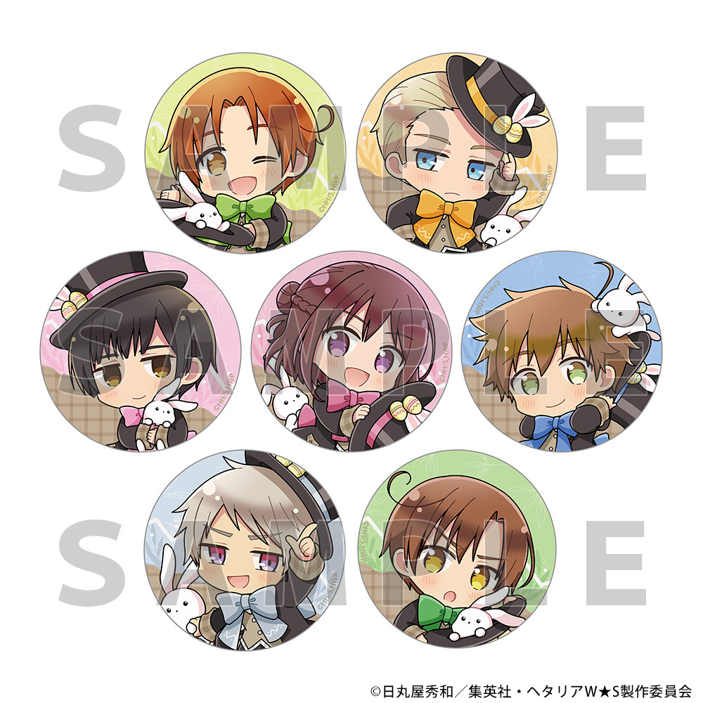 ヘタリア World★Stars トレーディング缶バッジ（イースター／ver.A）BOX