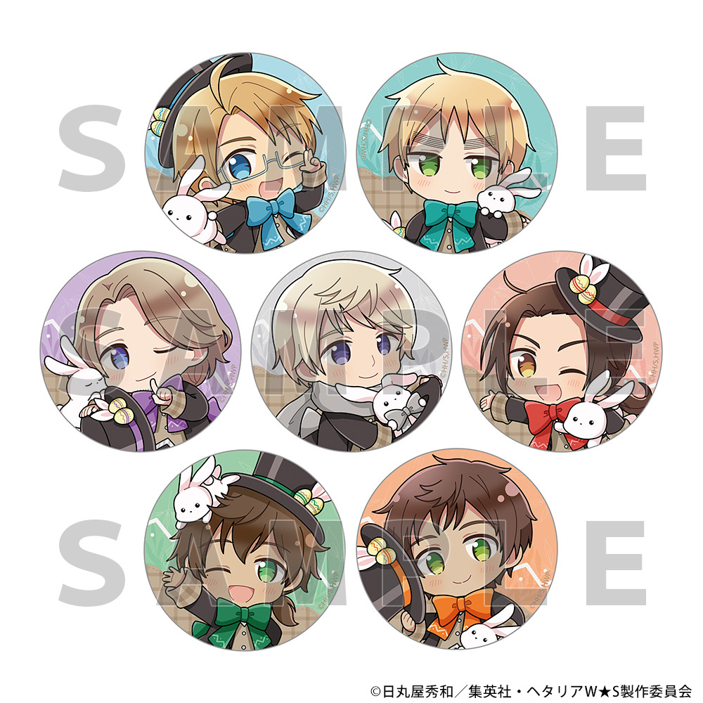 ヘタリア World★Stars トレーディング缶バッジ（イースター／ver.B）BOX