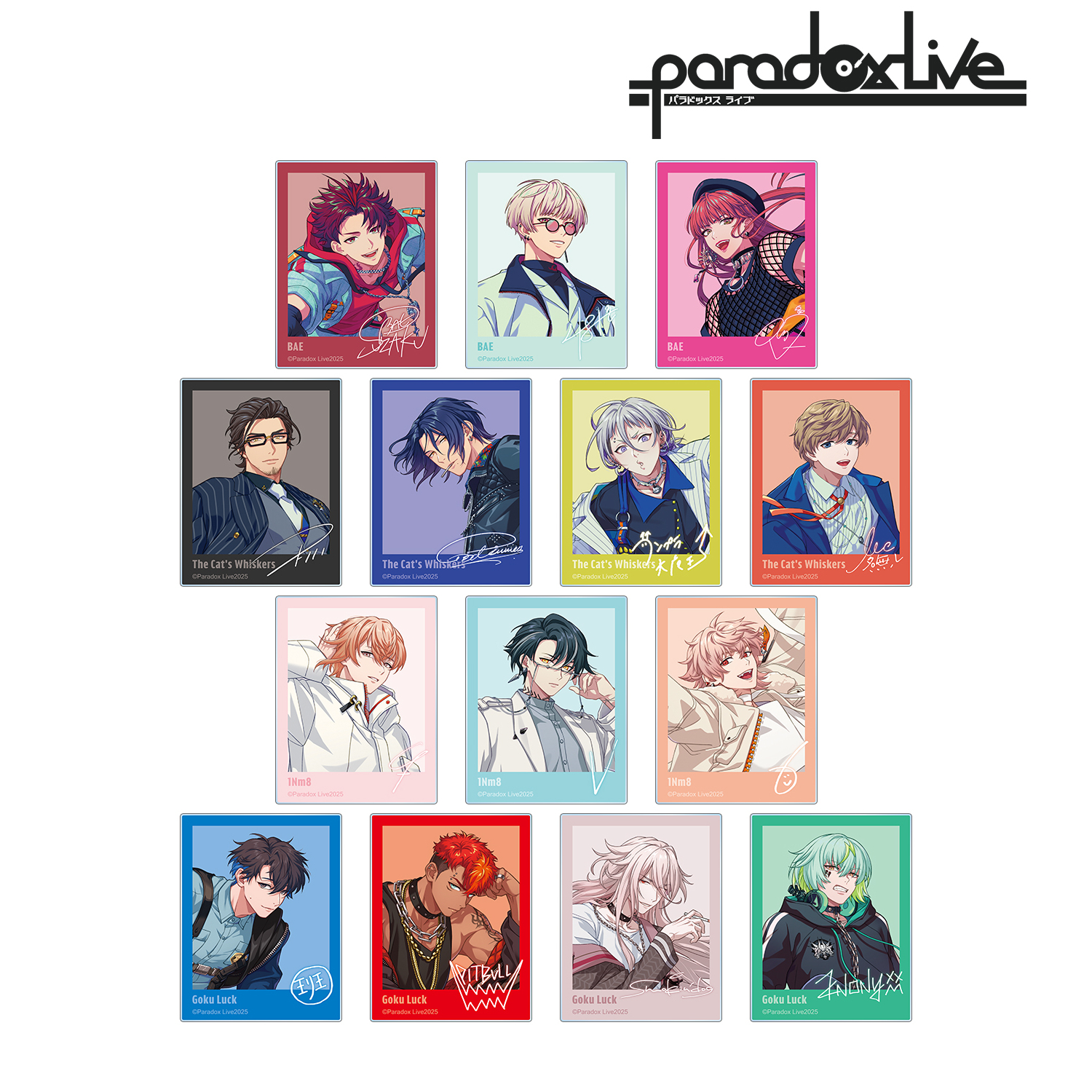 Paradox Live Battle of Unity トレーディングアクリルカード ver.A BOX
