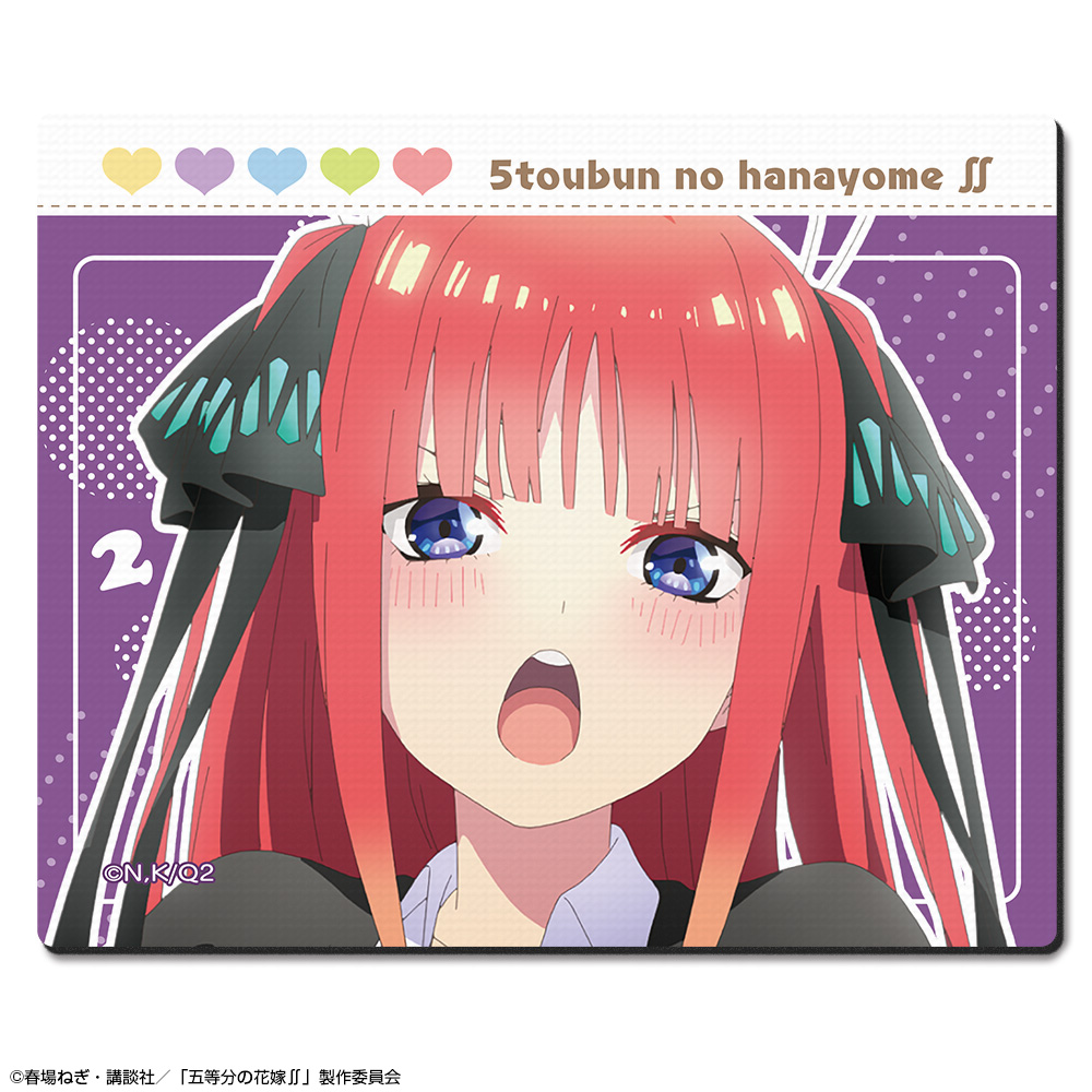 「五等分の花嫁∬」 ラバーマウスパッド デザイン05(中野二乃/A)