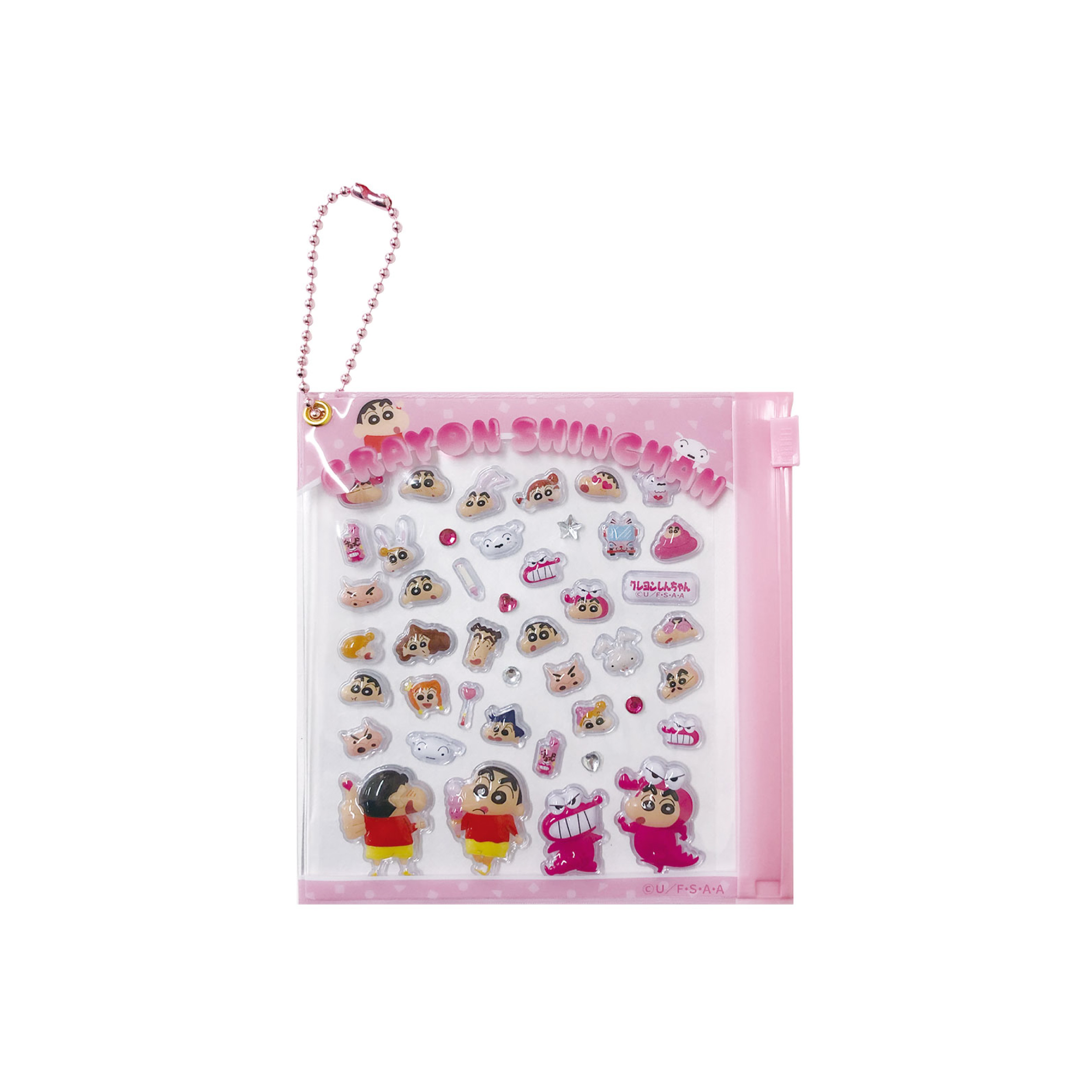 クレヨンしんちゃん ミニデコパーツ ピンク