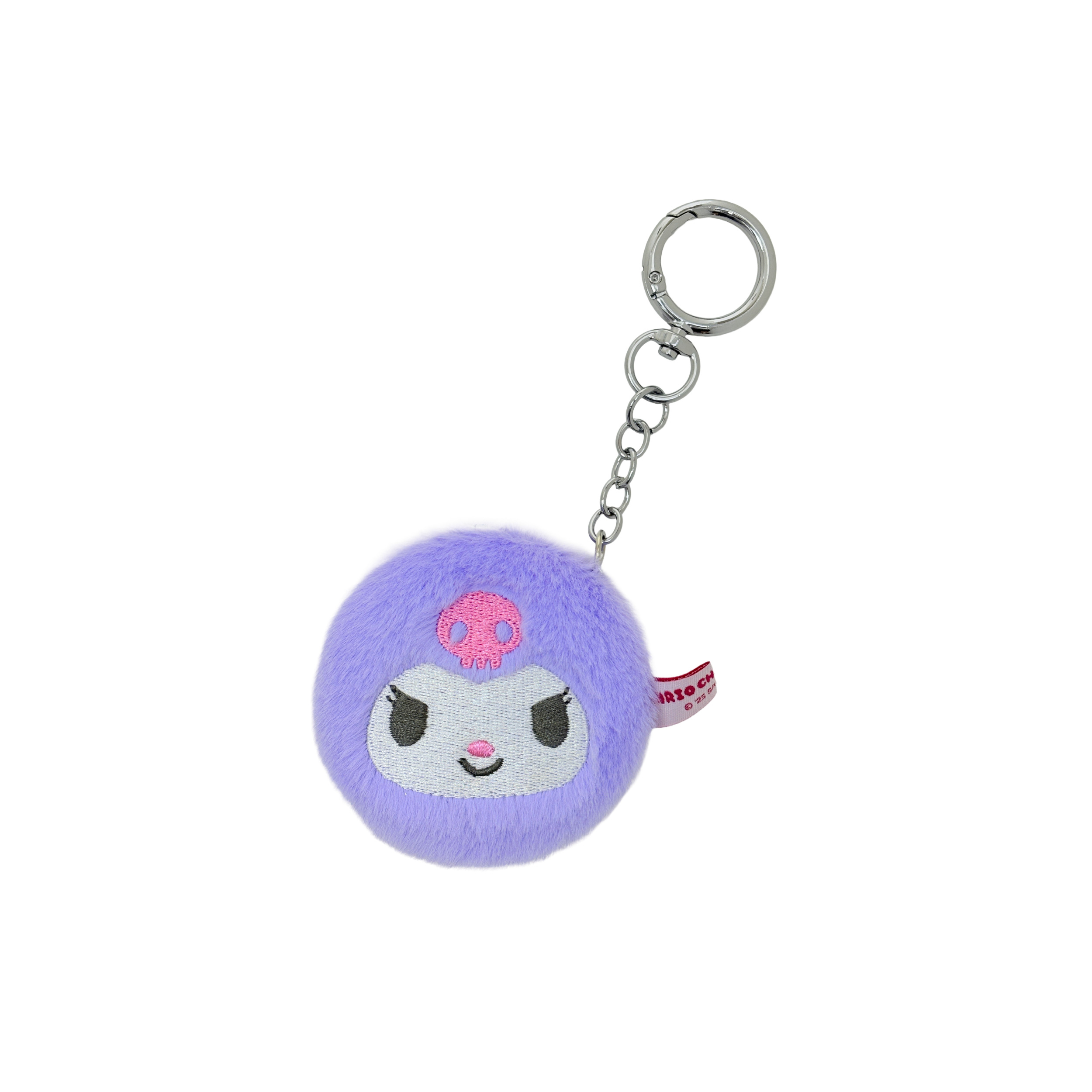 ゆるもふダブルコンパクトミラーキーチェーン/クロミ