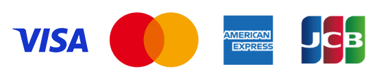 Visa、MasterCard、JCB、American Expressのクレジットカード